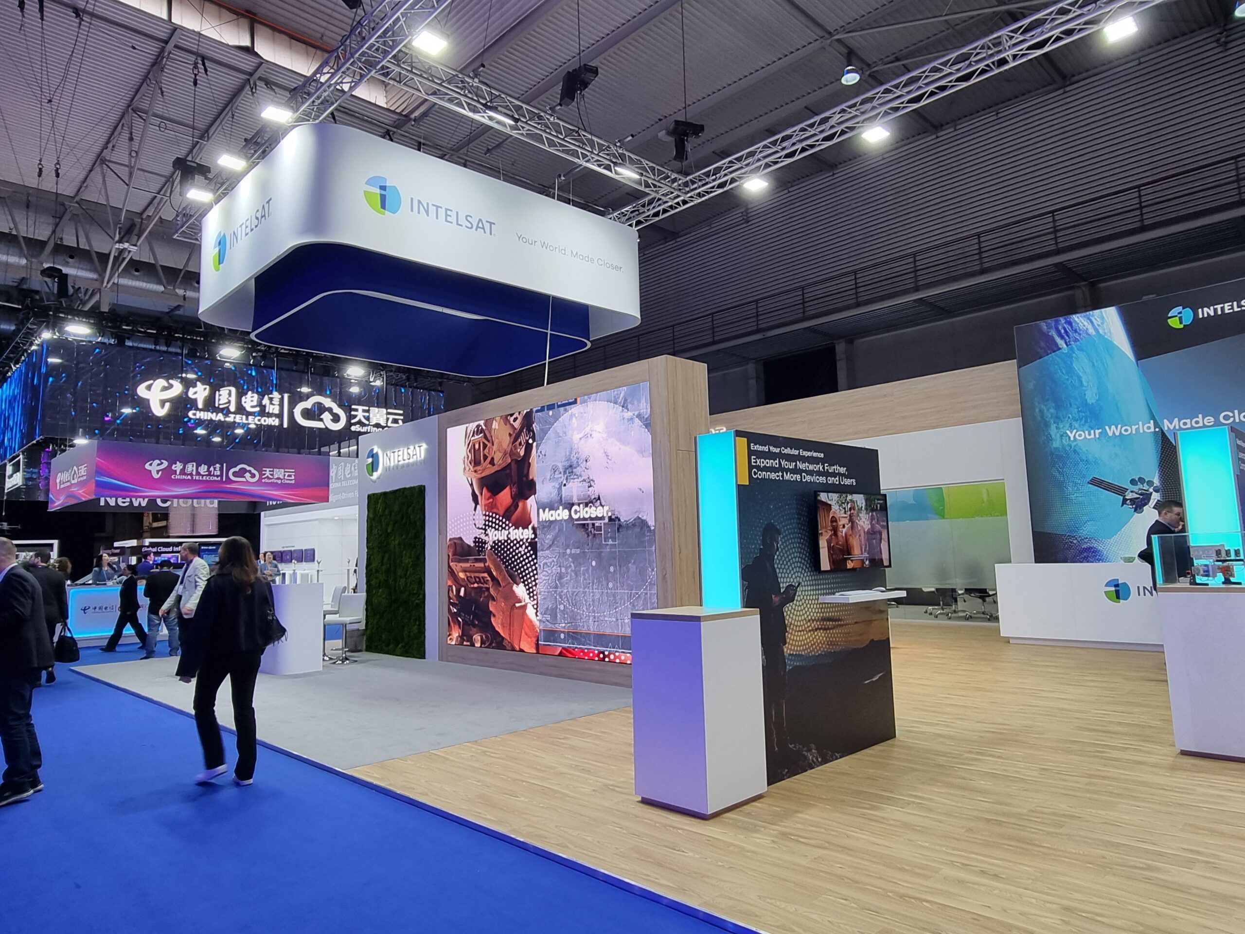 Where we went in February | Press Red Rentals at MWC | Intelsat